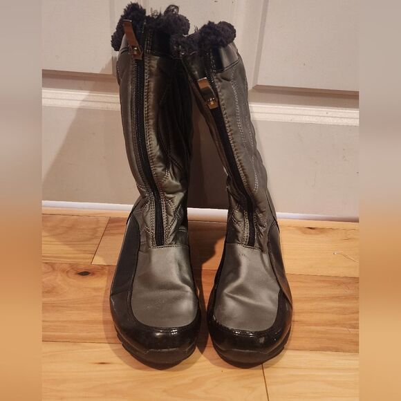 Sporto Elanore gray and black snow boots size 9 - Picture 1 of 5